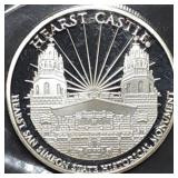 Hearst Castle San Simeon CA Proof Silver Coin