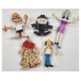 Jack in the Box Bendable Buddies Clown Figs 1970s