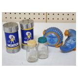 Salt & Pepper Shakers Ball Jars, Morton, Sun Moon