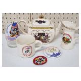Sadler Bicentennial 1776 Teapot, Boy Scouts Mug +