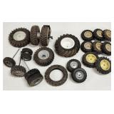 Assortment of ERTL 1/16 Silver Tires & Wheels