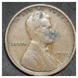 1909 VDB Lincoln Wheat Cent, First Year Coin