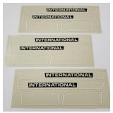 3 International Pedal Tractor Decal Sets Ertl