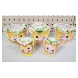 Enesco Miss Priss Winking Eye Cat Cream & Sugar +