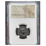 Ancient Roman Bronze Coin NGC VF Strike 5/5