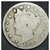 1883 with Cents Liberty V Nickel, Key Date