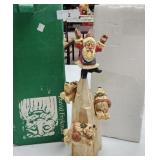 David Frykman Santa Polar Bear Dance Figure in Box