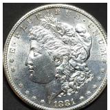 1881-S Morgan Silver Dollar Gem BU