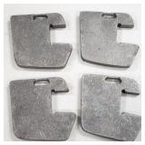 Set of 4 Custom Pedal Tractor Suitcase Weights