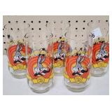 Bug Bunny 50th Anniversary Drinking Glasses 1990