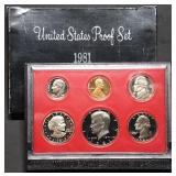 1981 US Mint Proof Set w/ SBA Dollar
