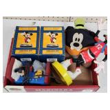 Mickey Mouse Alarm Clock, Goofy Figures, etc.