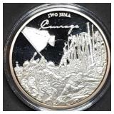 1/2oz Silver Plated Copper Proof Iwo Jima Coin