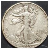 1935-D Walking Liberty Silver Half Dollar Nice