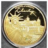 1oz Statue of Liberty Coin 24k Gold over Copper
