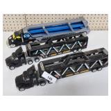 2 Hot Wheels & Batman Car Carrier Tote Trucks 19"