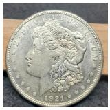 1921-S Morgan Dollar AU