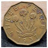 1937 Great Britain 3 Pence
