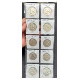 (10) F. Half Dollars