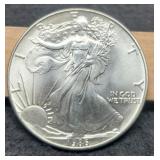 1986 Silver Eagle BU 1st Year Issue