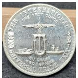 1974 1 Troy Oz. Silver World Trade Round