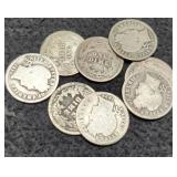 (8) Barber Dimes:
