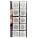 (10) F. Half Dollars