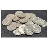 (21) 1971-74 Kennedy Half Dollars AU