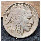 1913 T1 Buffalo Nickel