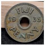 1935 Fiji Penny