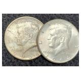 (2) 1964 K. Half Dollars