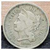 1868 Three Cent