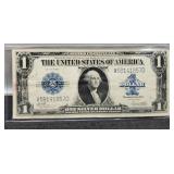 1923 $1 Large Size Silver Certificate Note AU