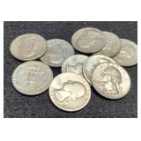 (10) Silver W. Quarters