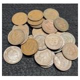 (30) Indian Head Cents Back To 1897
