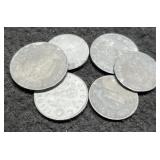 (6) German Coins w/ Swastikas