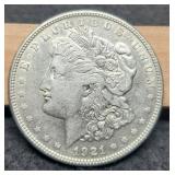 1921-S Morgan Dollar AU