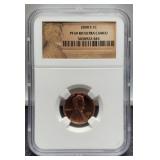 2000-S Proof Slab L. Cent NGC PF69 RD Ultra Cameo
