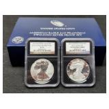 American Eagle 2012-S Two Coin Set Slab