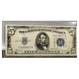 1934A $5 Silver Certificate Note XF