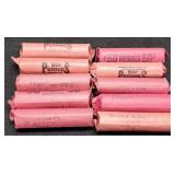 (10) Rolls Wheat Cents 40