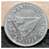 1969 Bahama Islands Quarter