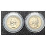 (2) W. Quarters: 1936, 1943 XF