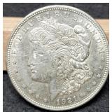 1921 Morgan Dollar AU