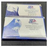 (2) 5 Quarter Proof Sets: 1999, 2005
