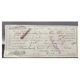 1893 Warrant Note Payable At Adams County,
