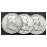 (3) 1963-D F. Half Dollars