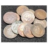 (13) Indian Head Cents Back To 1884