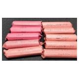 (10) Rolls Wheat Cents 40