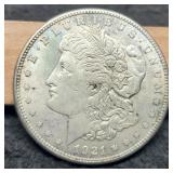 1921-S Morgan Dollar AU